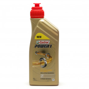 Castrol Power 1 2T teilsynthetisches Motorrad Motoröl 1l Flasche